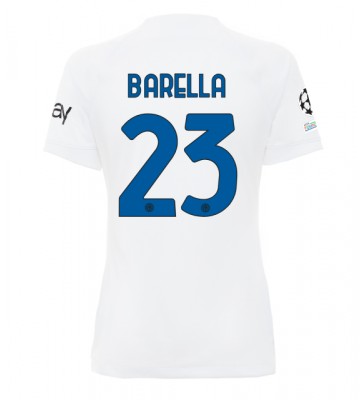 Inter Milan Nicolo Barella #23 Bortatröja Kvinnor 2023-24 Kortärmad
